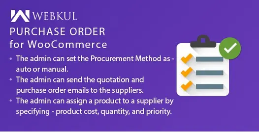 Download Purchase Order Plugin for WooCommerce