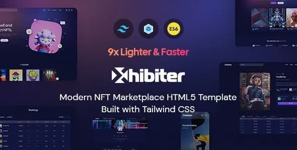 Download Xhibiter NFT store HTML template