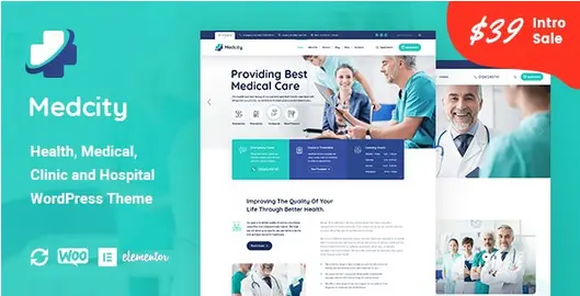 Download the Medcity template for WordPress