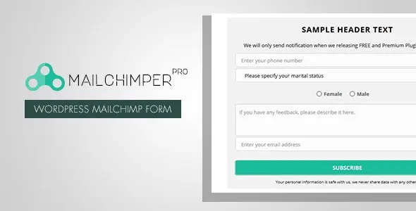 افزونه MailChimper Pro برای وردپرس