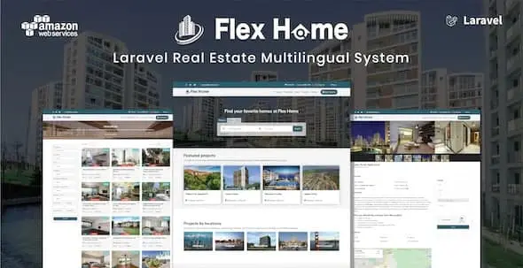 Download Laravel Flex Home real estate script