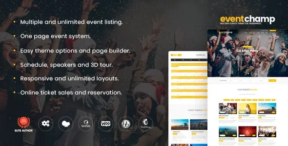 Download the right Chinese Eventchamp theme for WordPress