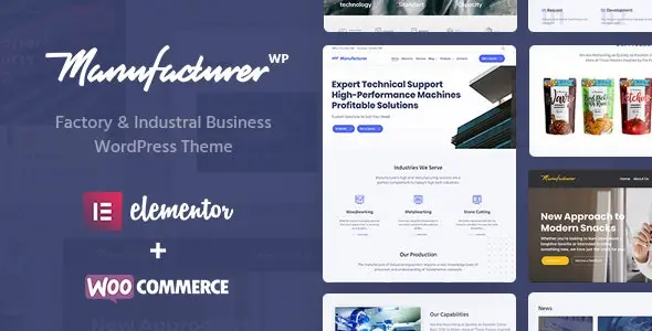 Download the Manufacturer theme for WordPress