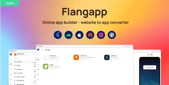 Download the SAAS script to convert the site to the Flangapp application