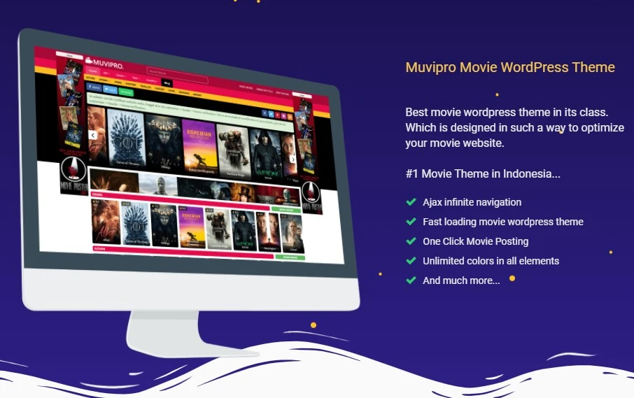 Download the Muvipro movie and series template for WordPress