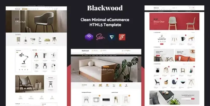 قالب HTML مینیمال فروشگاهی Blackwood
