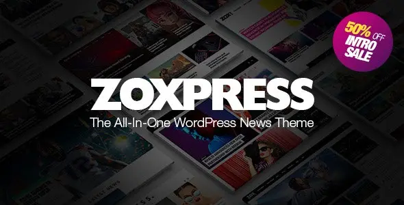 Download ZoxPress news template for WordPress