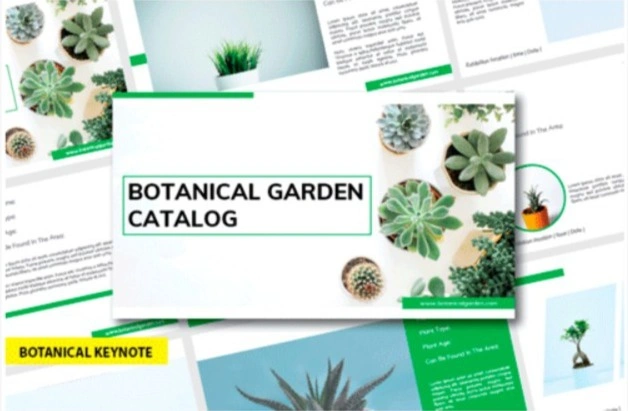 قالب آماده کی نوت Botanic - Keynote