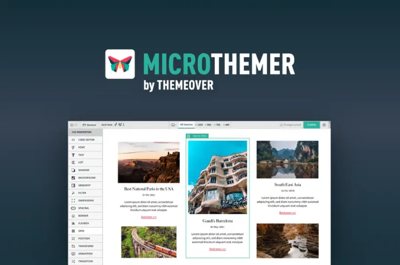 Download Microthemer plugin for WordPress
