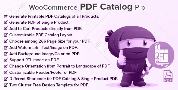 Download WooCommerce PDF Catalog Pro plugin for WordPress