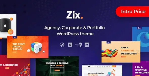 Download the Zix template for WordPress