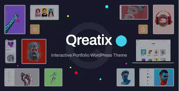 Download the Qreatix portfolio template for WordPress