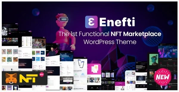 قالب Enefti – فروش NFT در وردپرس