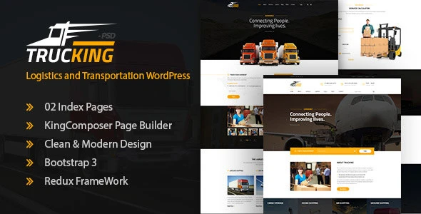 Download the Trucking theme for WordPress