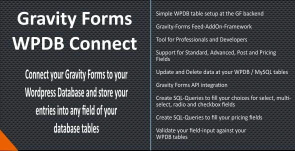 Download Gravity Forms – WPDB / MySQL Connect plugin for WordPress