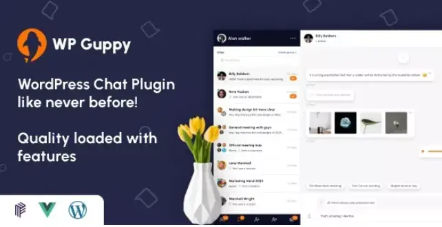 Download WP Guppy chat plugin for WordPress
