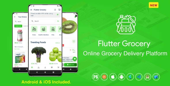 Download Fluter Grocery supermarket application