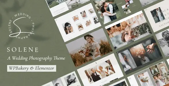 Download Solene wedding photography template for WordPress