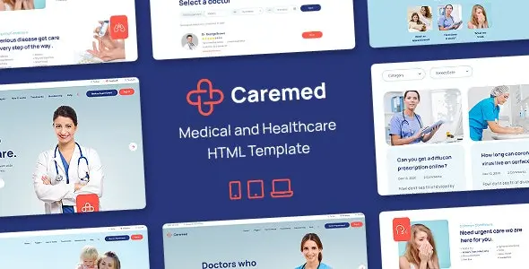 قالب HTML پزشکی Caremed