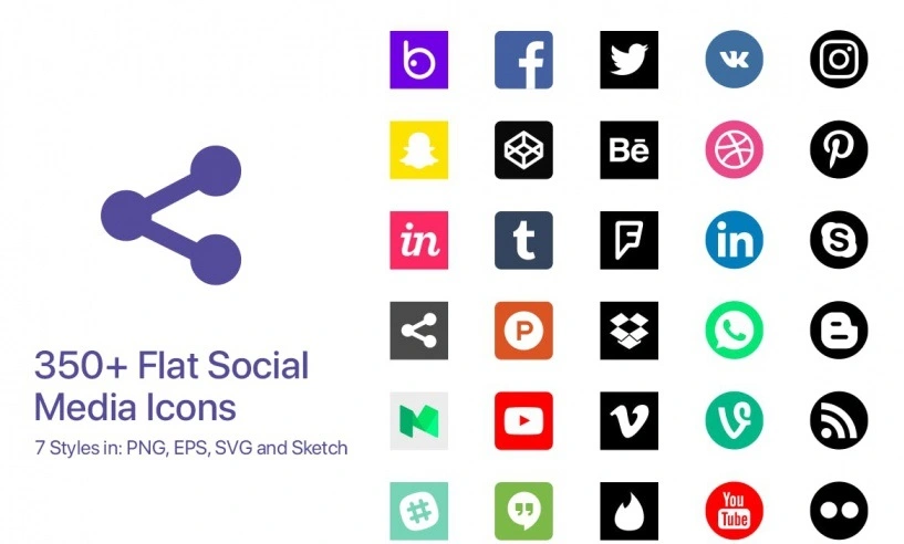 ezgif 5 bafdbc7f11 - مجموعه طرح لایه باز 350 آیکون شبکه های اجتماعی Social Media Icons for Sketch