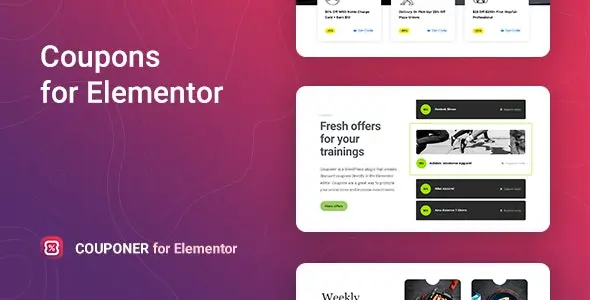 Download the Couponer plugin for Elementor