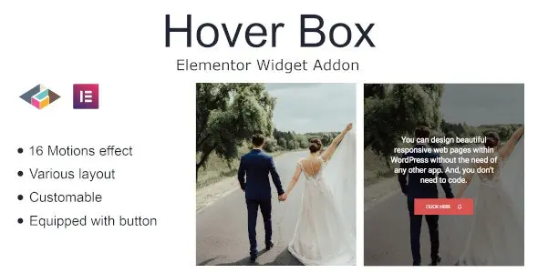 افزونه Hover Box برای المنتور