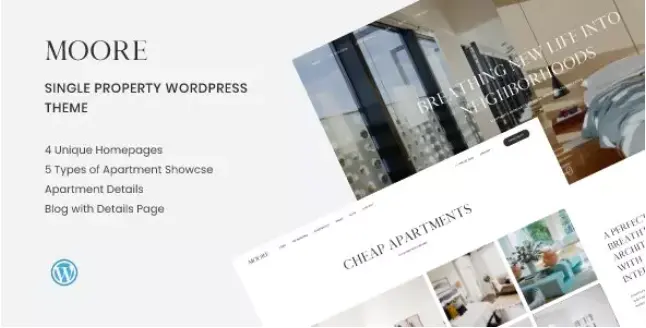 Download Moore Real Estate Theme for WordPress