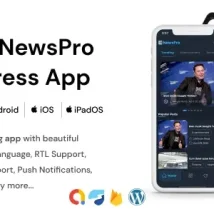 اپلیکیشن فلاتر خبری NewsPro برای وردپرس