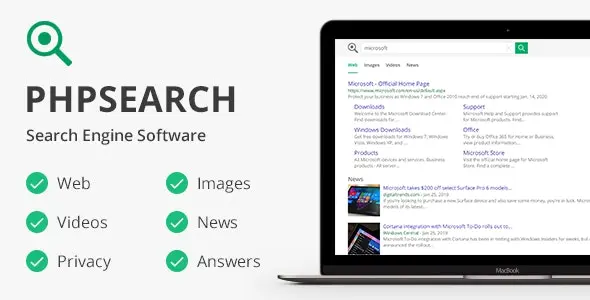 اسکریپت پلتفرم موتور جستجو phpSearch