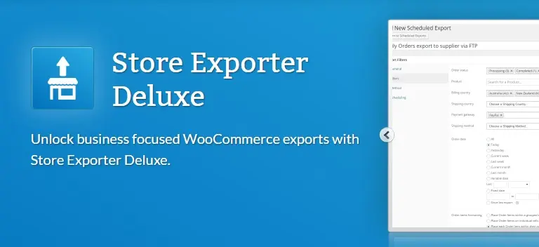 افزونه WooCommerce Store Exporter Deluxe