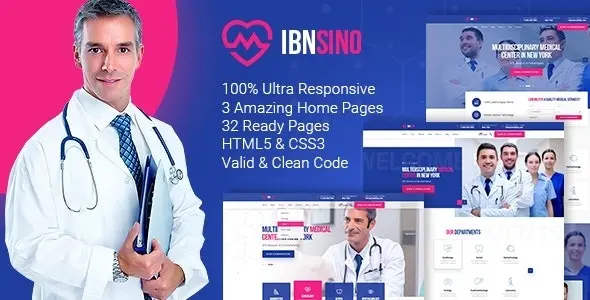 قالب HTML پزشکی IBNSINO