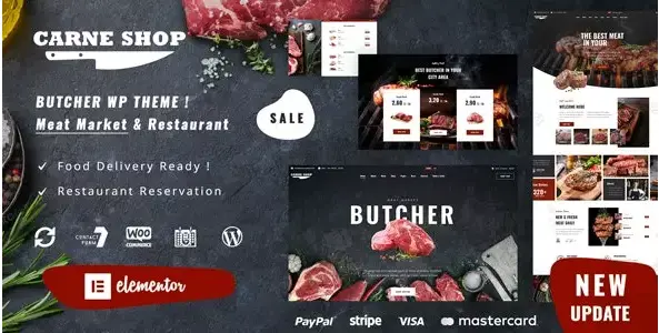 Download the Carne protein sales template for WordPress
