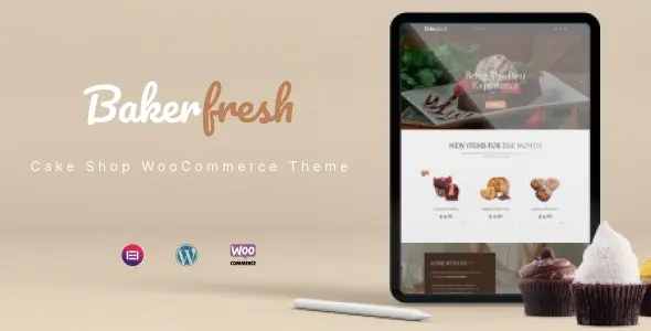Download the Bakerfresh confectionery template for WordPress