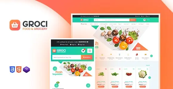 Download the correct Groci theme for WordPress
