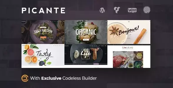 Download Picante restaurant template for WordPress