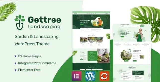 Download the Gettree gardening and plant breeding template for WordPress
