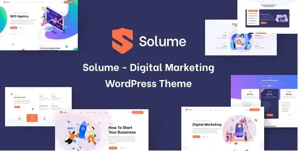 Download Solume digital marketing template for WordPress