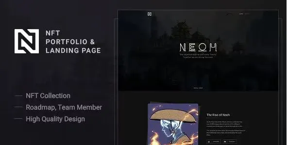 Download the Neoh Landing portfolio HTML template