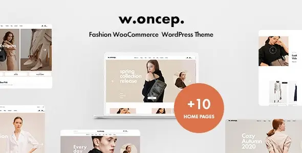 Download Woncep fashion and clothing store template for WordPress
