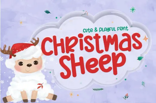 فونت انگلیسی Christmas Sheep