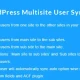 افزونه WordPress Multisite User Sync/Unsync