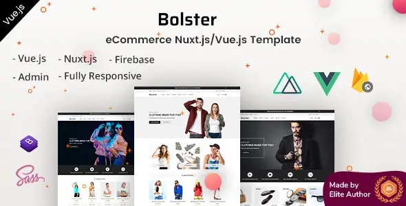 قالب Vue Nuxt.js فروشگاهی Bolster