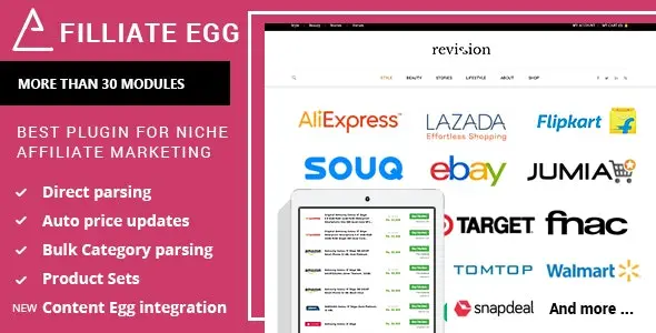 Download Affiliate Egg WordPress plugin - Niche affiliate marketing WordPress plugin