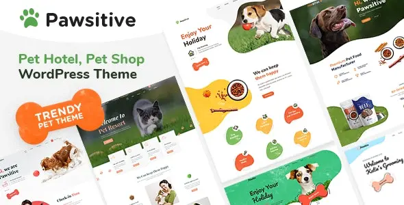 Download the Pawsitive pet shop template for WordPress