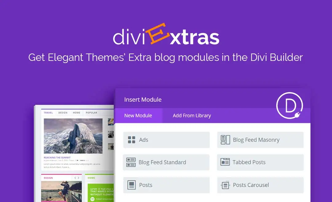 Download the Divi Extras plugin for WordPress