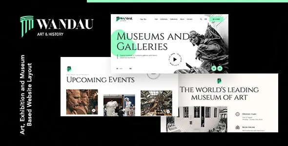 قالب HTML موزه و تاریخ Wandau