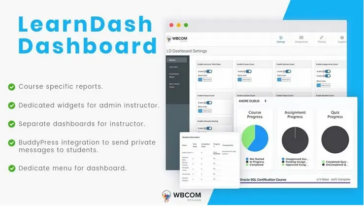 Download LearnDash Dashboard plugin for WordPress