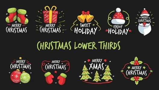 Christmas Lower Thirds برای افترافکت