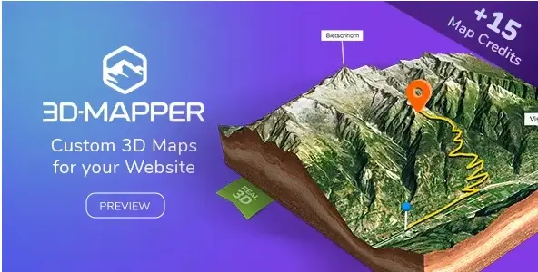 افزونه 3D-Mapper برای وردپرس