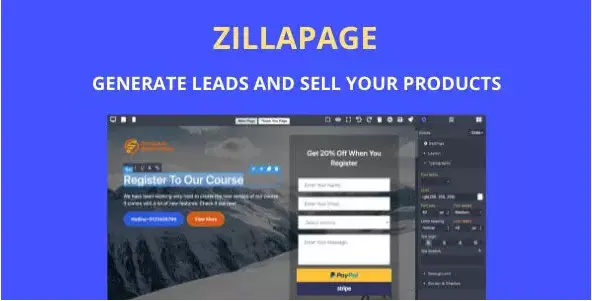 Download the Zillapage landing page script
